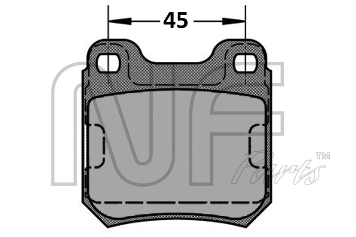 NF PARTS Комплект тормозных колодок, дисковый тормоз NF0007381